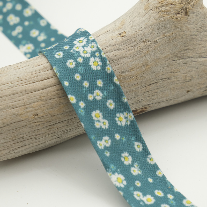 25MM Printed Bias Tape "Pâquerette Bela Canard" - Maison Klem